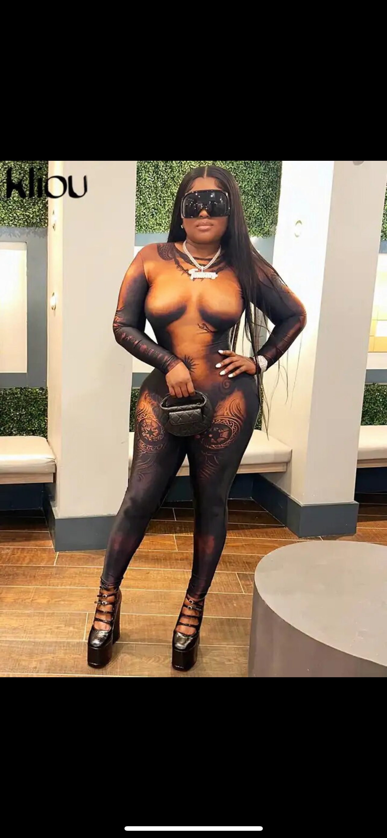 Body printed bodysuit